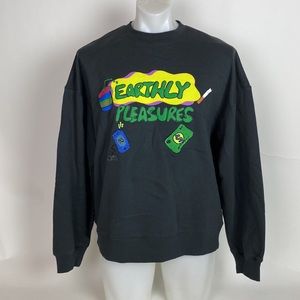 CLAUDETTE EARTHLY PLEASURE CREW MENS SWEATSHIRT SIZE L